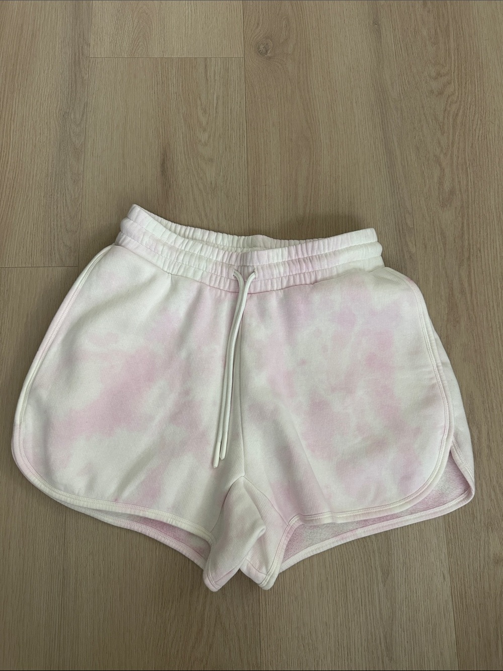 Maje Flocked Tie-Dyed Fleece Shorts